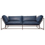Waxed Cognac Leather and Marbled Rust Sofa For Sale at 1stDibs | rust leather sofa, rust leather couch, rust color leather sofa... 