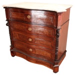 Antique Empire Style Chest of Drawers in Walnut with Columns, Early 19th Century For Sale at 1stDibs Antique Empire Style Chest... 