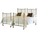 Matching Pair of Cream Beds, MP54 For Sale at 1stDibs Matching Pair of Cream Beds, MP54