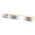 Shelf Library Triple Section H1852 Stainless Steel Shelves by... Library Triple Section H1852 Stainless Steel Shelves by Kim Richardt
