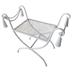 White Powder-Coated Metal Stool Or Bench For Sale at 1stDibs White Powder-Coated Metal Stool Or Bench