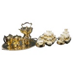 4 Pc, Regency For Sale at 1stDibs Puiforcat Rare Sterling Silver 18-karat Gold Tea Coffee Set 4 Pc, Regency