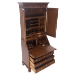 1910 H1137 at 1stDibs | antique drop front secretary desk with... Crafts Oak Secretary Drop Front Desk Bookcase Scotland 1910 H1137