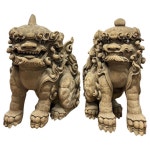 Japanese Momoyama Carved Wooden Shinto Temple Lion Dog Figures at 1stDibs | shinto dog, japanese carved wooden figures, japanese... 