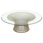 Platner Coffee Table, Polished Arabescato Top and Rose Gold Base For Sale at 1stDibs Platner Coffee Table, Polished Arabescato... 