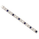 Tiffany and Co. Certified Natural Burmese Sapphire and Diamond Bracelet For Sale at 1stDibs Tiffany and Co. Certified Natural... 