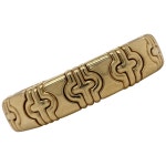 Bvlgari 18 Karat Yellow Gold and Stainless Steel Doppio Coure Bangle Bracelet For Sale at 1stDibs Bvlgari 18 Karat Yellow Gold... 