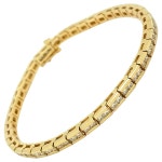 14Kt Yellow Gold 3.00ct Diamond Tennis Bracelet For Sale at 1stDibs 14Kt Yellow Gold 3.00ct Diamond Tennis Bracelet