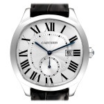WSNM0004 For Sale at 1stDibs | cartier 50368vx, cartier wsnm0004, drive de cartier... Cartier Silver Dial Steel Mens Watch WSNM0004