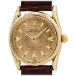 Ref 6593 1956 at 1stDibs | rolex 6593 Rolex Yellow Gold Oyster Bombe Wristwatch Ref 6593 1956