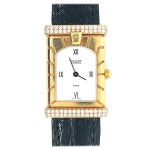 Van Cleef and Arpels Ladies Two Color Gold Diamond Marguerite Quartz Wristwatch at 1stDibs | marguerite watch Van Cleef and... 