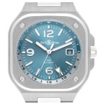 Bell and Ross GMT Sky Blue Steel Mens Watch BR05 Unworn at 1stDibs Bell and Ross GMT Sky Blue Steel Mens Watch BR05 Unworn