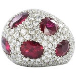 1930 diamonds and rubies ring in platinum For Sale at 1stDibs 1930 diamonds and rubies ring in platinum