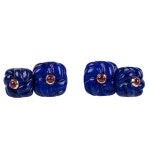 Lapis Lazuli Ruby Gold Cufflinks For Sale at 1stdibs Lapis Lazuli Ruby Gold Cufflinks | 1stdibs.com