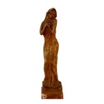 Carved Alabaster and Bronze Art Nouveau Figural Sculpture For Sale at 1stDibs Carved Alabaster and Bronze Art Nouveau Figural... 