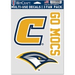 WinCraft University of Tennessee at Chattanooga Fan Decals 3-Pack | Academy