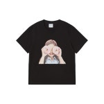 아크메드라비(ACME DE LA VIE) WOMAN ADLV BABY FACE DONUT 3 SLEEVE T-SHIRT BLACK - 사이즈 & 후기 | 무신사