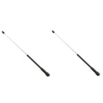 1/2PCS SMA-F 로드 텔레스코픽 확장형 이득 듀얼 밴드 안테나 (바오펑 UV-5R UV-82 BF-888S 무전기 TYT DMR 햄 CB 라디오용) - 플라이굿