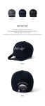 더바운스 (THEBOUNCE) 에이카화이트 데이 오프 캡 DAY OFF CAP ( Black) - 더바운스 (THEBOUNCE)