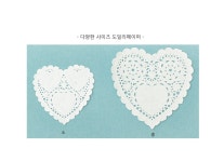 [펠트친구] 하트 도일리페이퍼(100장)-중 [3238] | 레드포인트