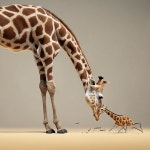 AI 이미지 생성기의 Giraffe 프롬프트