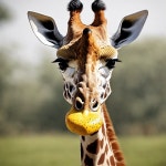 AI 이미지 생성기의 Giraffe 프롬프트