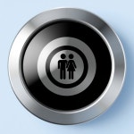 Metallic button with a black letter U on it and an a black icon of a couple in between the letter U - AI 이미지 생성기... 