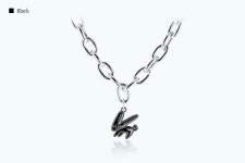 [버니몽아모르]일렉트로 버니 목걸이 (XL) Silver [8color] [W CONCEPT]