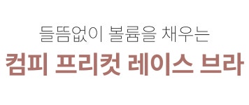 [리얼컴피](노와이어) 컴피 프리컷 레이스 브라 &amp; 팬티 SET [W CONCEPT]