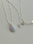 아이로주 silver925 블루레이스 원석 스톤 펜던트