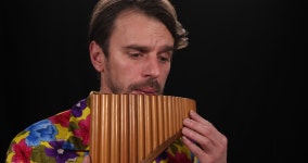 Instrumentalist Man Playing Pan Flute 스톡 동영상 비디오(100% 로열티 프리) 1008215638 | Shutterstock