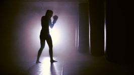 Woman Punches in Boxing Gym. 스톡 동영상 비디오(100% 로열티 프리) 1010069069 | Shutterstock