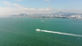 Stabilized image of deep sea boat ride. Transportation Videos Stabilized image of deep sea boat ride.