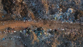 Aerial Top View, Large Garbage 스톡 동영상 비디오(100% 로열티 프리) 1029002567 | Shutterstock