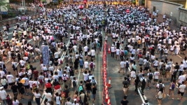 1.03 Million Peaceful Protesters Marching 스톡 동영상 비디오(100% 로열티 프리) 1031136350 | Shutterstock