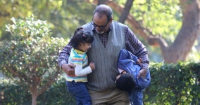 Grandchildren Having Fun with Grandfather 스톡 동영상 비디오(100% 로열티 프리) 1045406743 | Shutterstock