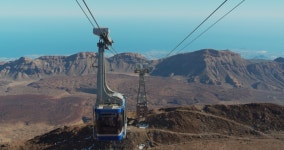 Cableway On the Volcano Teide. 스톡 동영상 비디오(100% 로열티 프리) 1046053198 | Shutterstock