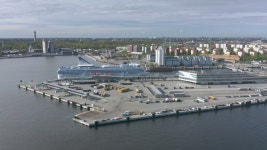Stockholm, Frihamnen, Sweden, 2020-04-21: Aerial 스톡 동영상 비디오(100% 로열티 프리) 1054463195 | Shutterstock