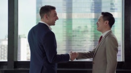 Asian and Caucasian Businessmen are 스톡 동영상 비디오(100% 로열티 프리) 1058707249 | Shutterstock