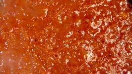 Liquid Red Dish Boils in 스톡 동영상 비디오(100% 로열티 프리) 1068192980 | Shutterstock