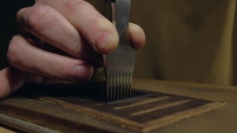 The Tanner Hand Making Holes 스톡 동영상 비디오(100% 로열티 프리) 1068832220 | Shutterstock