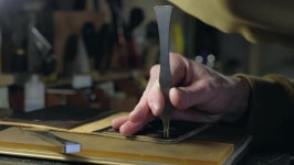 The Tanner Hands Making Holes 스톡 동영상 비디오(100% 로열티 프리) 1069076458 | Shutterstock