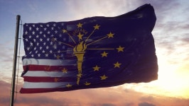 Indiana and Usa Flag On 스톡 동영상 비디오(100% 로열티 프리) 1070963236 | Shutterstock
