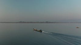 Two Traditional Long Boats Traveling 스톡 동영상 비디오(100% 로열티 프리) 1072642202 | Shutterstock