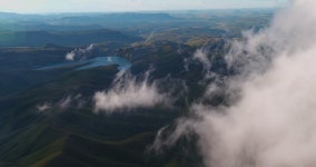 Aerial View of Clouds Drifting 스톡 동영상 비디오(100% 로열티 프리) 1075332932 | Shutterstock