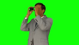 Businessman Looking Through Binoculars On 스톡 동영상 비디오(100% 로열티 프리) 14954848 | Shutterstock