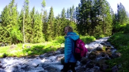Woman Hiking By the River 스톡 동영상 비디오(100% 로열티 프리) 17980039 | Shutterstock
