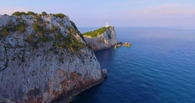 Aerial View of Doukato Cape 스톡 동영상 비디오(100% 로열티 프리) 25157429 | Shutterstock