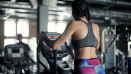 Fit Woman Training in Elliptical 스톡 동영상 비디오(100% 로열티 프리) 25238378 | Shutterstock