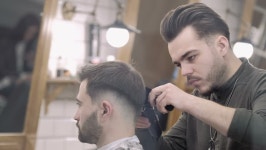 SCISSORS HAIR SARONG by 가위손 | Mens Hair Cutting Scissors in 스톡 동영상 비디오(100% 로열티 프리) 26609570 | Shutterstock